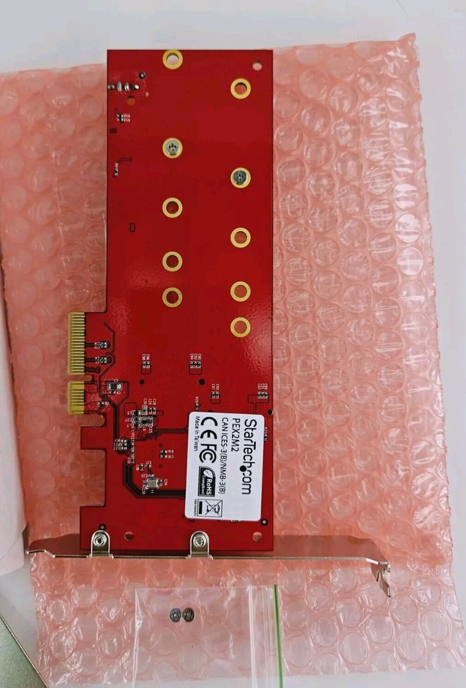 StarTech 2x M.2 NGFF SSD RAID Controller Card Plus 2x SATA III Ports