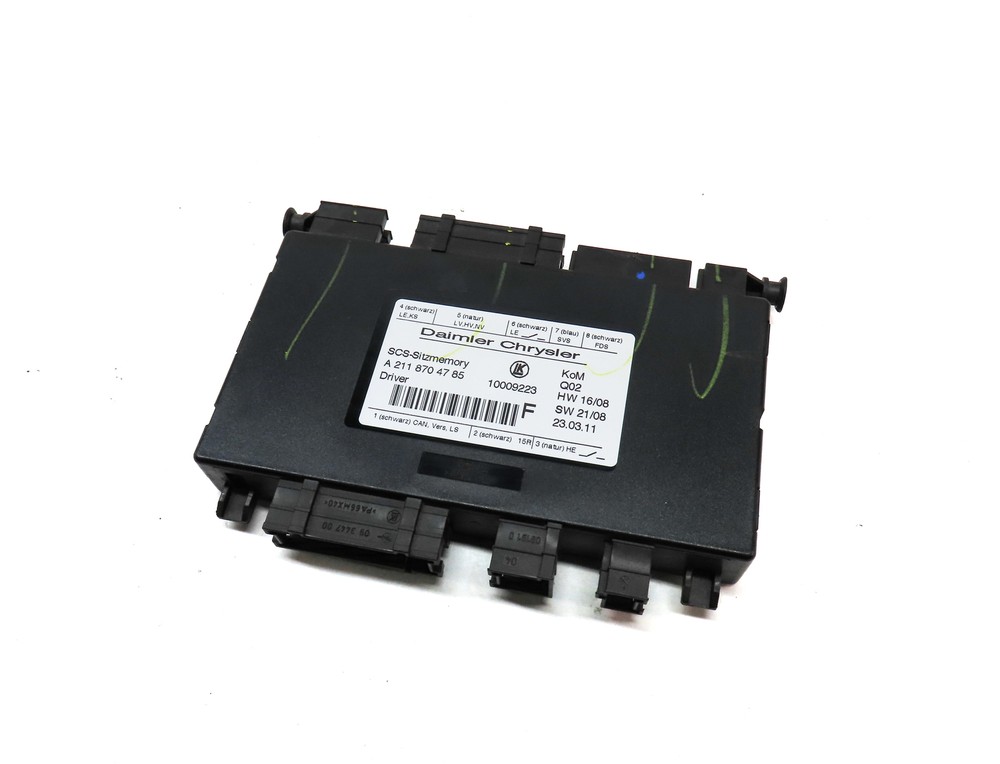 2011 MERCEDES GL450 (X164) FRONT LEFT DRIVER SEAT CONTROL MODULE