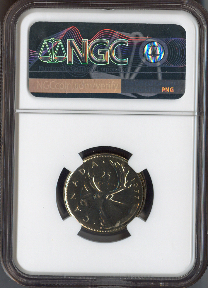 1977 Canada 25 Cents 25C NGC MS68 MAC Quality