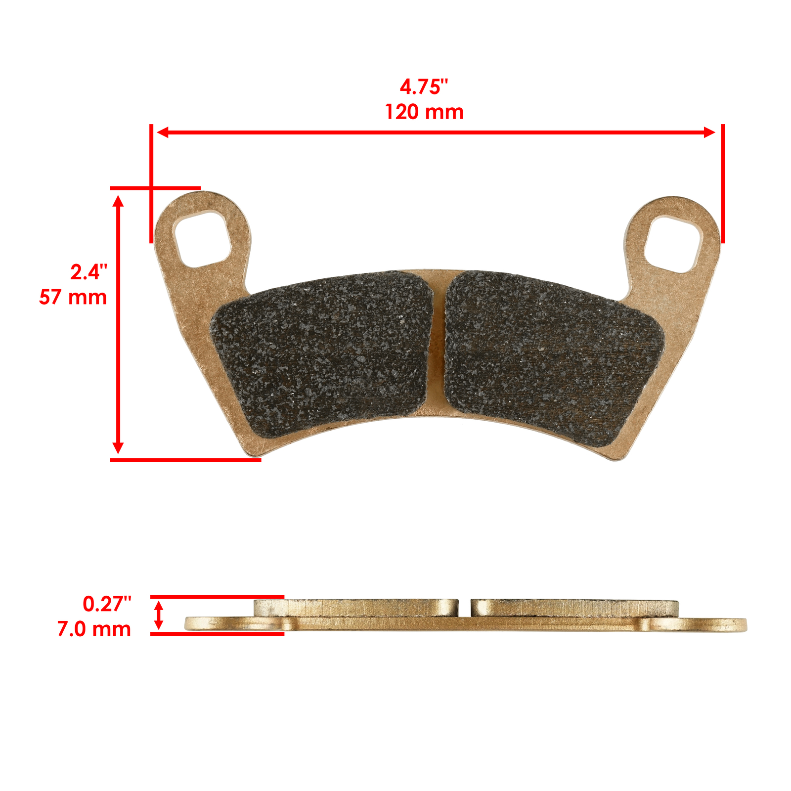 Front and Rear Brake Pads for Polaris RZR XP Turbo / RZR XP 4 Turbo 2016 - 2021