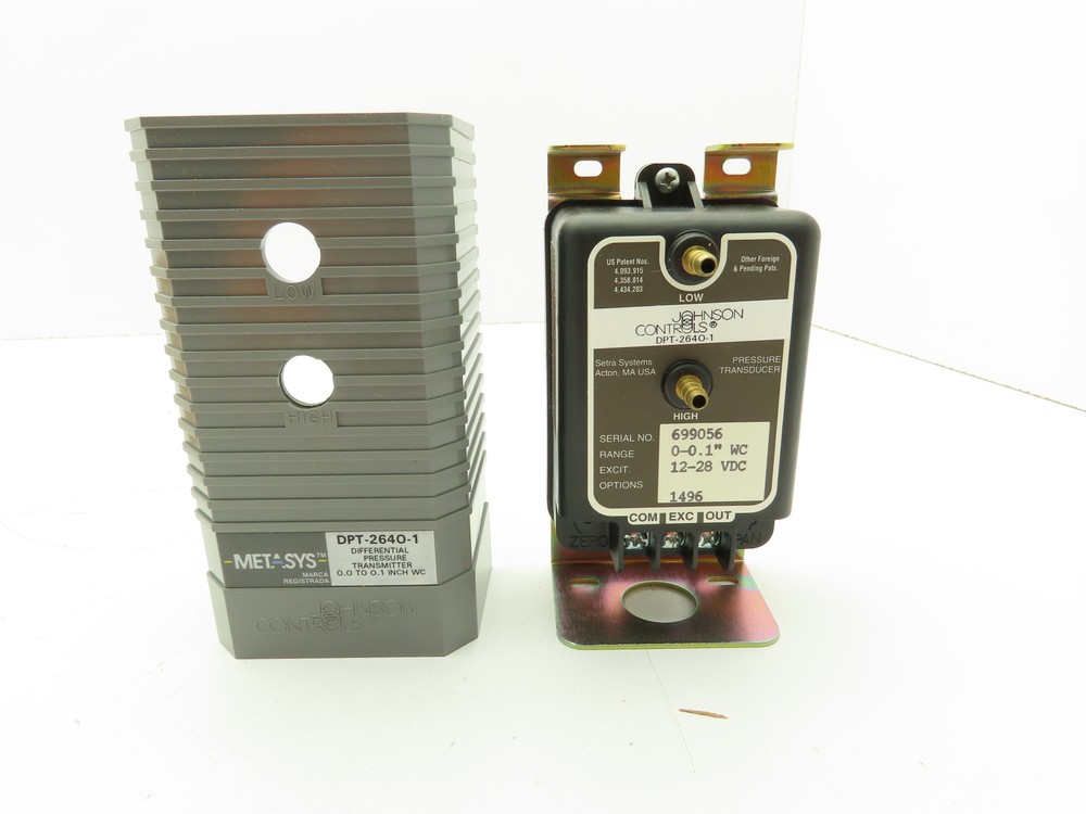 Johnson Controls DPT-2640-1 Diff. Pressure Transmitter Lot of 2