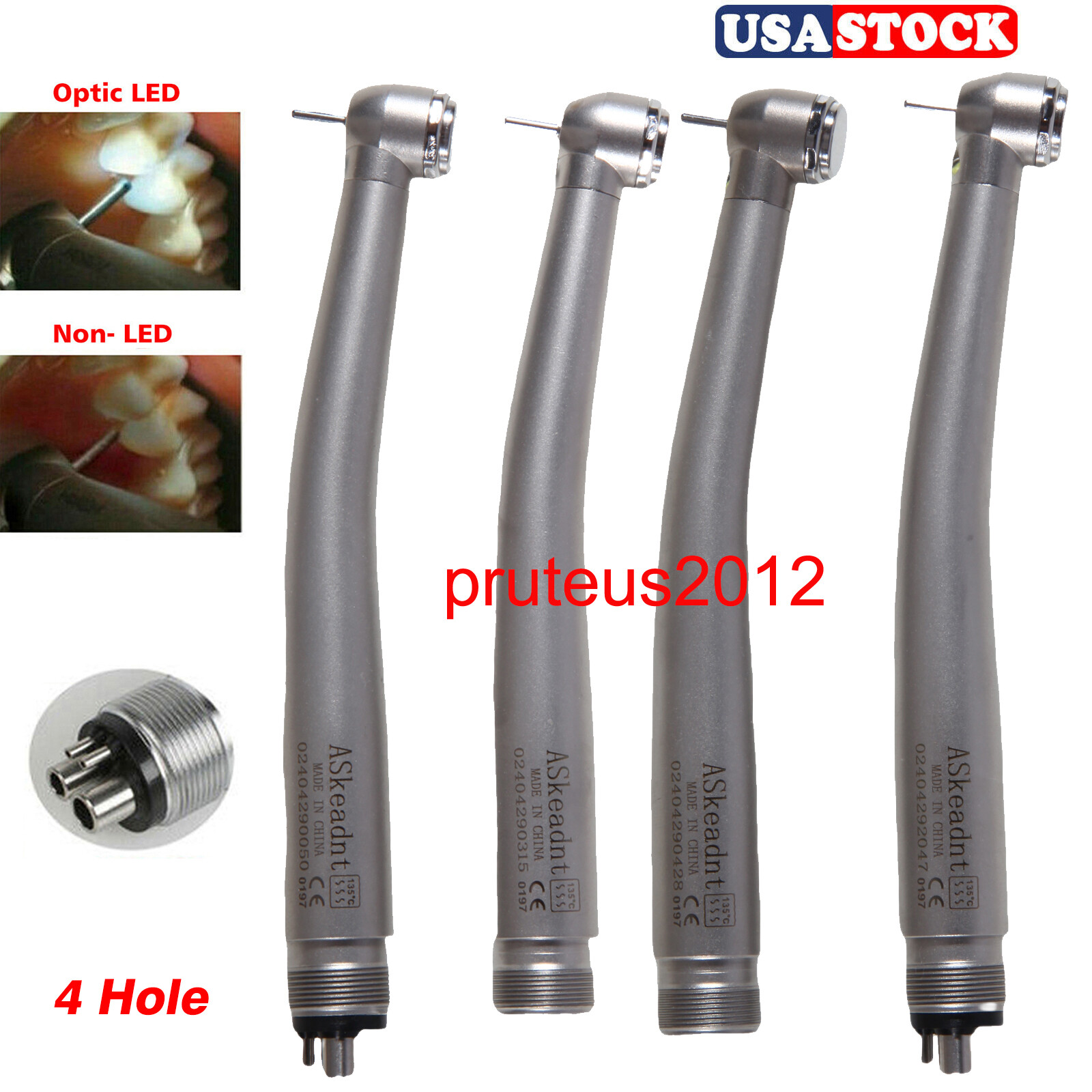 NSK Style Dental Fiber Optic LED E-generator/ High Speed Handpiece 2HOLE/4HOLE