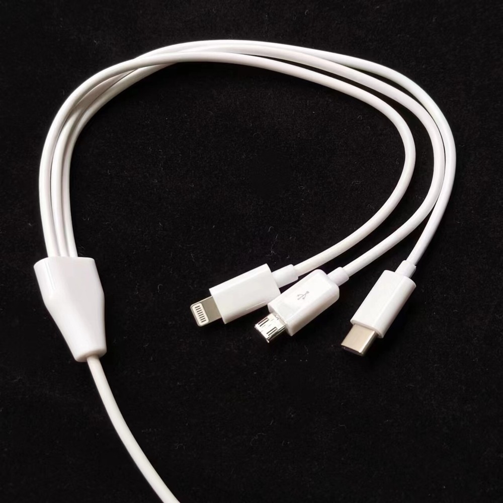 3 in 1 Fast USB Charging Cable Universal Multi Function Cell Phone Charger Cord