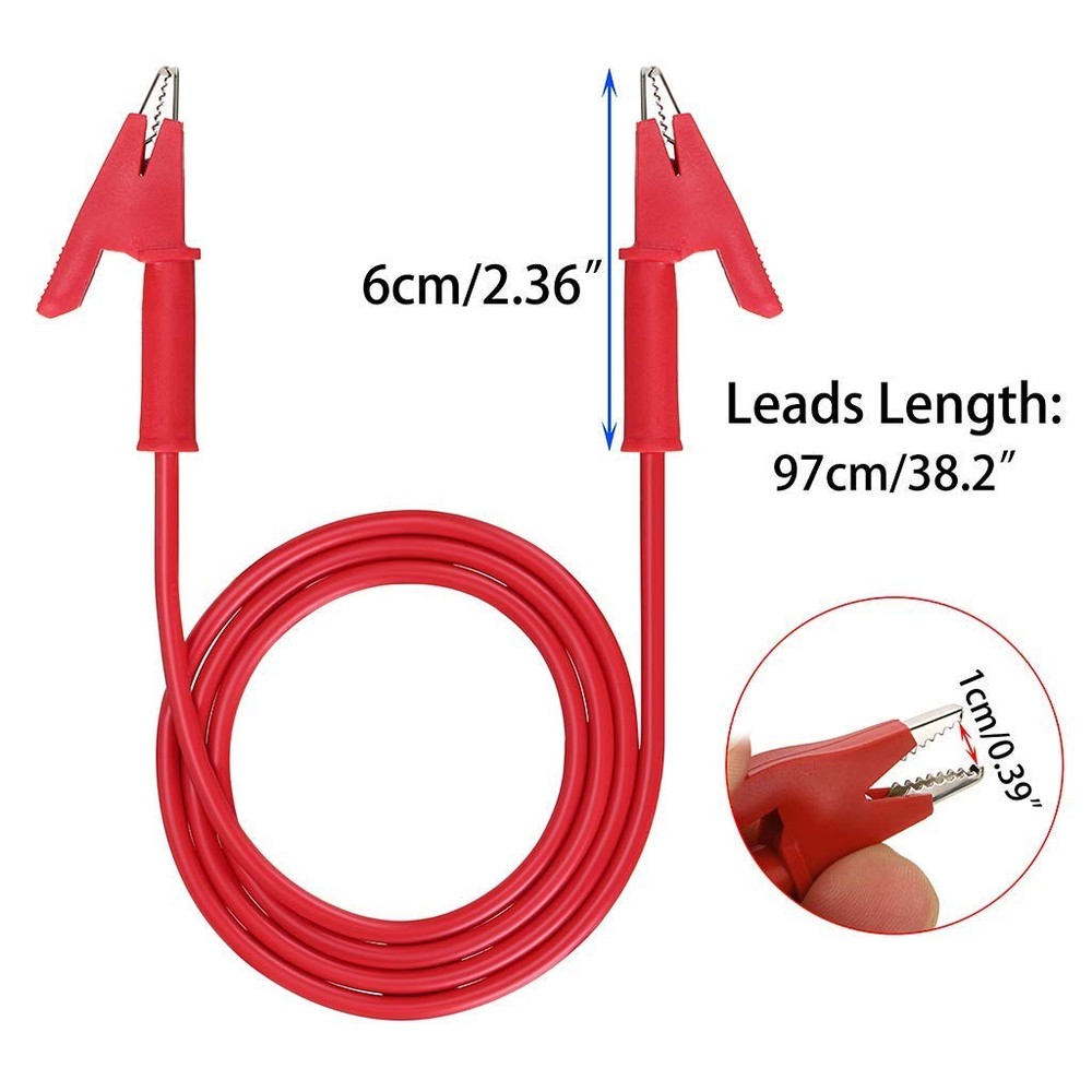 Gebildet Alligator Clips Electrical Test Leads Set, 15A Jumper [MULTIPLE]