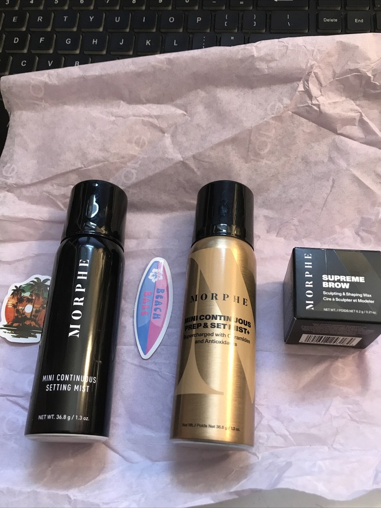 Morphe MINI CONTINUOUS PREP & SET MIST+ w/ Ceramides,setting Mist And Supreme Br