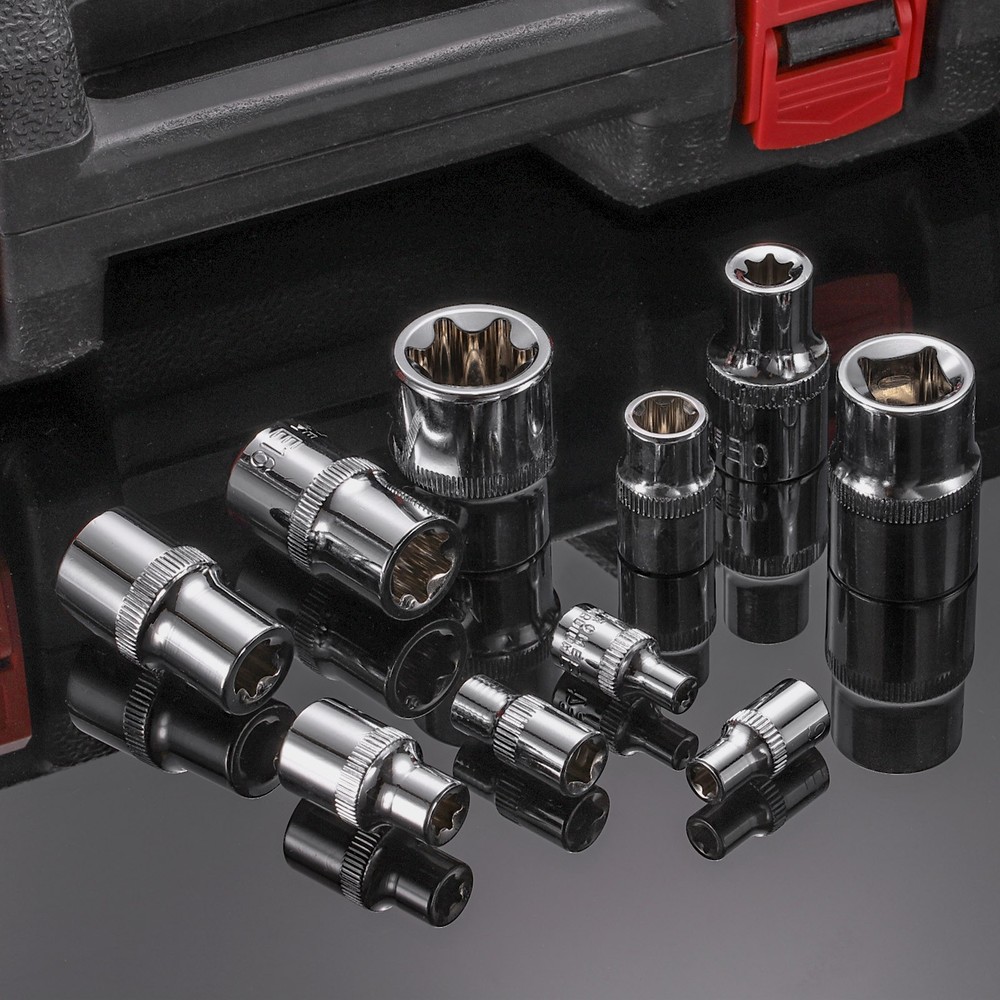 E-Torx Socket 1/2" Drive E18 Star Socket 1.5" Length 6 Point Spline Sleeve