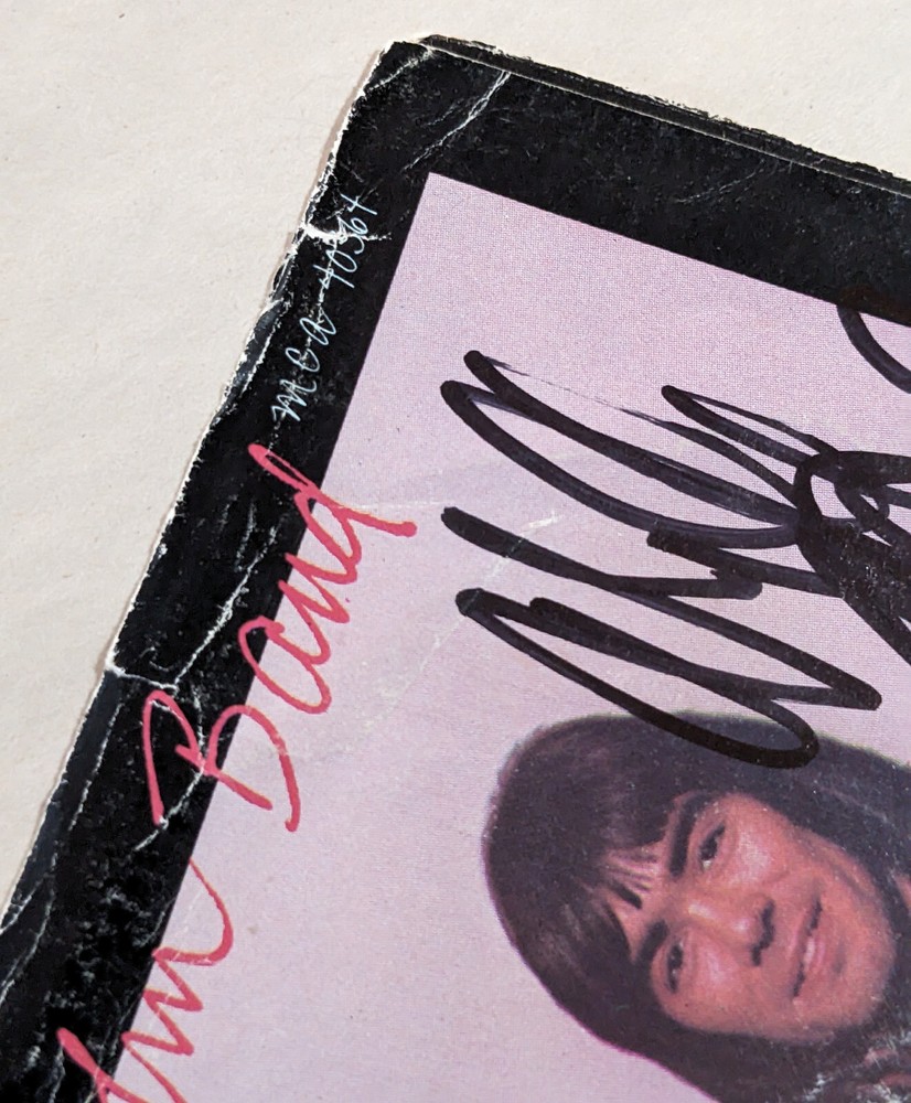 DAVEY JOHNSTONE & NIGEL OLSSON SIGNED 7" RECORD SINGLE elton john PROOF