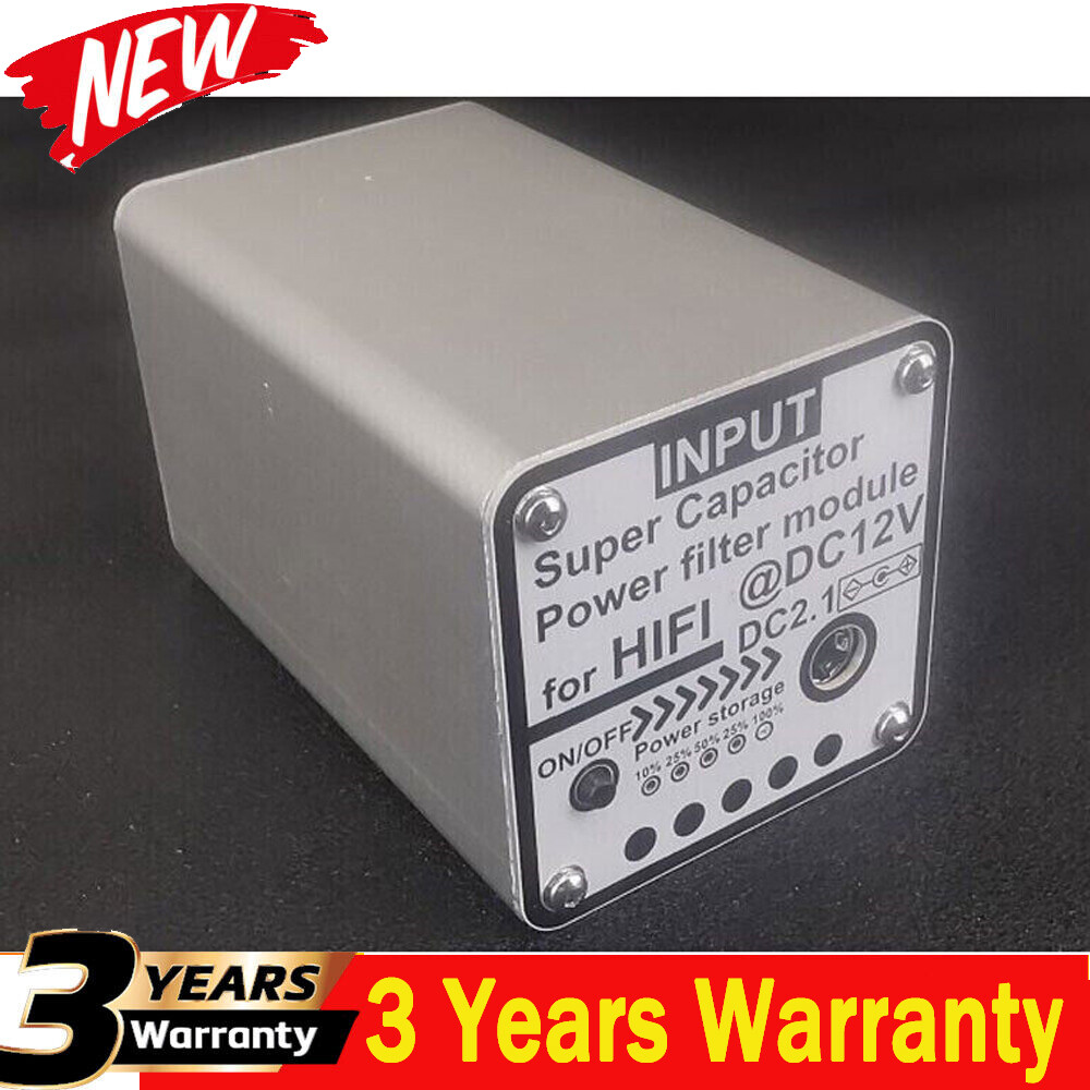15V 5F Super Capacitor Power Filter Module for Hifi Line EMI Filter DC2.1 #TOP