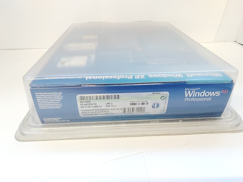 Microsoft Windows XP Professional Upgrade Version 2002 New Factory Sealed!!