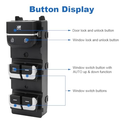 Automatic Power Master Window Switch Compatible with Kia Optima 1.6L 2.0L 2.4L