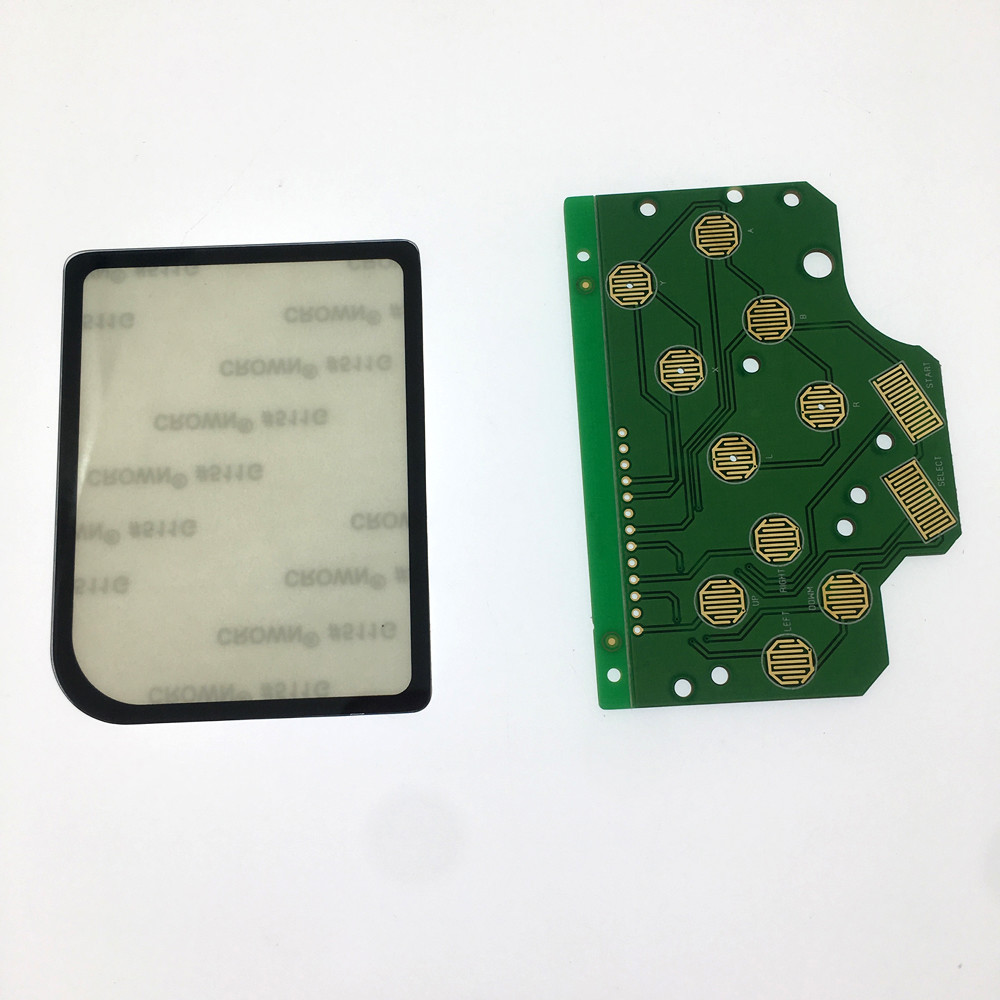 For GameBoy Zero DMG-01 Glass Lens Protector+Button PCB Controller Card