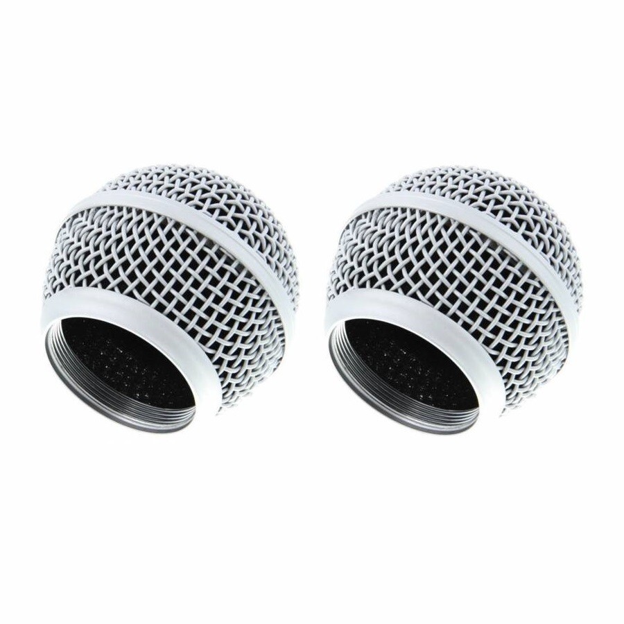 2 Pack Microphone Grille Replacement for Shure SM58 Pro XLR Dynamic Microphone