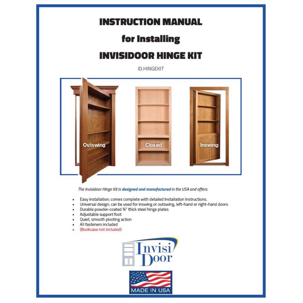 InvisiDoor™ Unfinished Assembled Hidden Door *FREE FREIGHT*