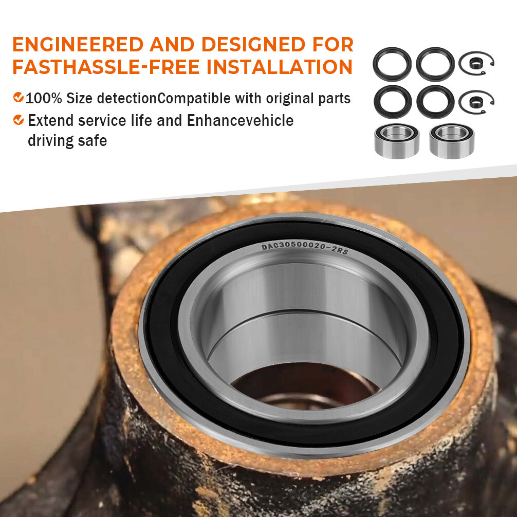 Front Wheel Bearings & Seals Kits for 1988-2000 Honda FourTrax 300 4x4 TRX300FW