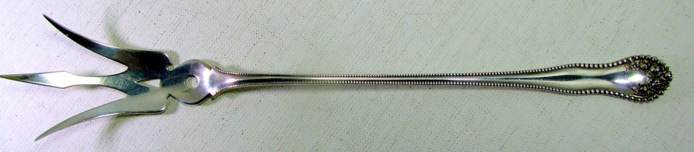 Antique Gorham 1897 Lancaster Pattern Sterling Silver Lettuce Fork No Monograms