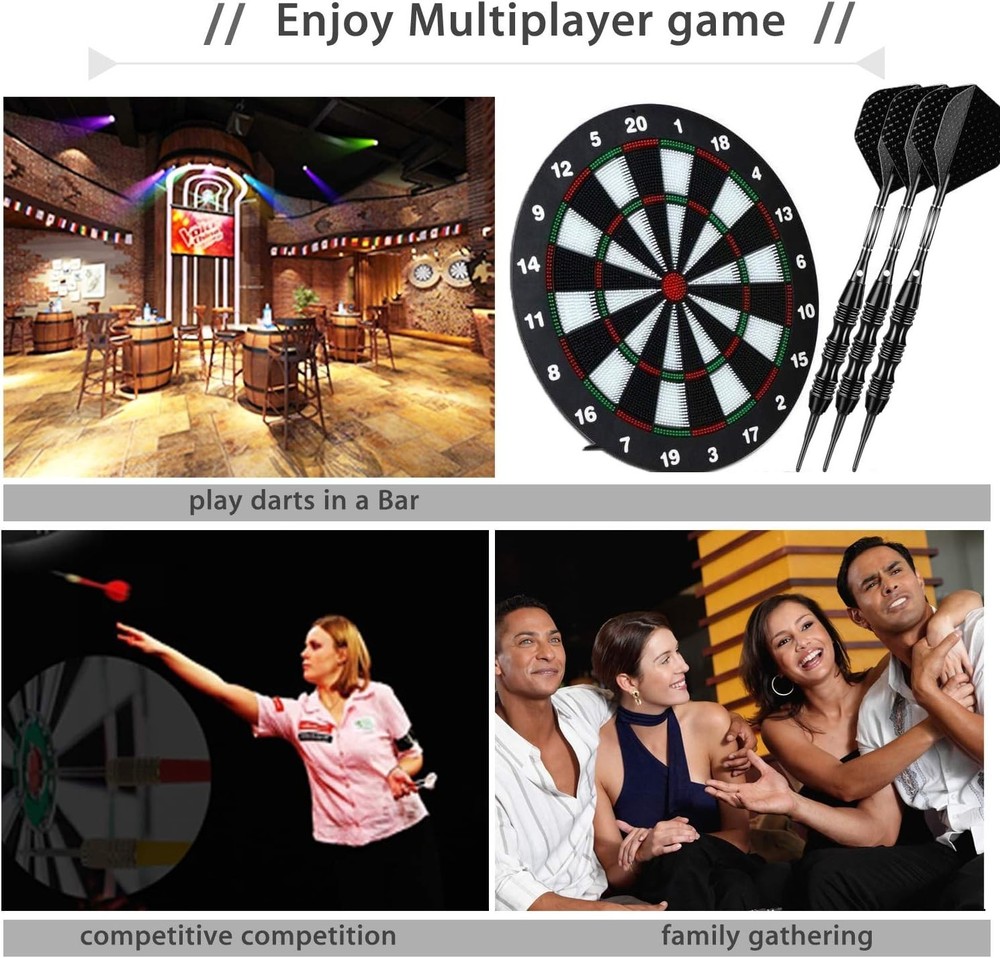 Professional 20g Soft Tip Darts - Complete Set with Durable Case & Accessories