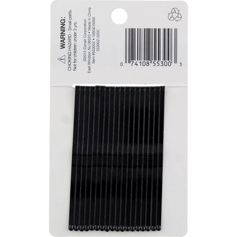 3 Pack Conair Roller Pins, Black, 18 Ct