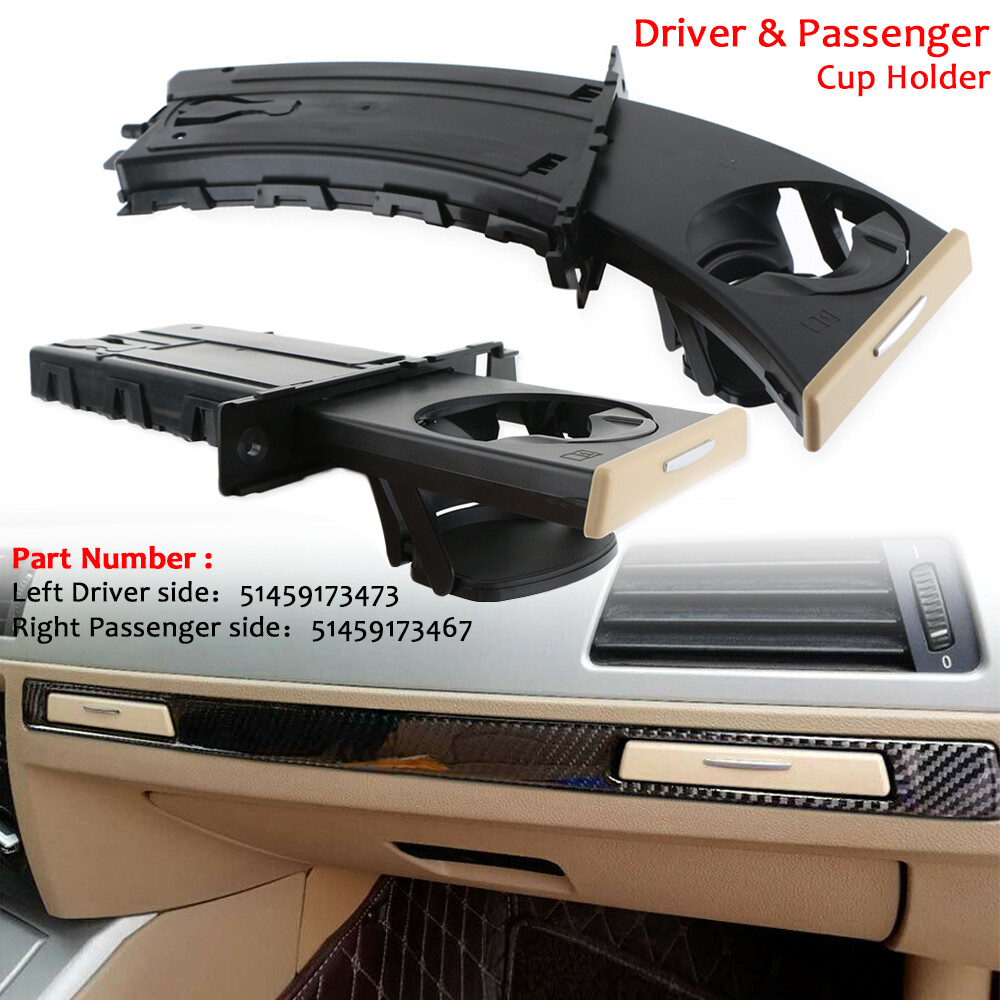 Left Driver & Right Passenger Retractable Cup Holder Fit For BMW E90 E91 E92 E93