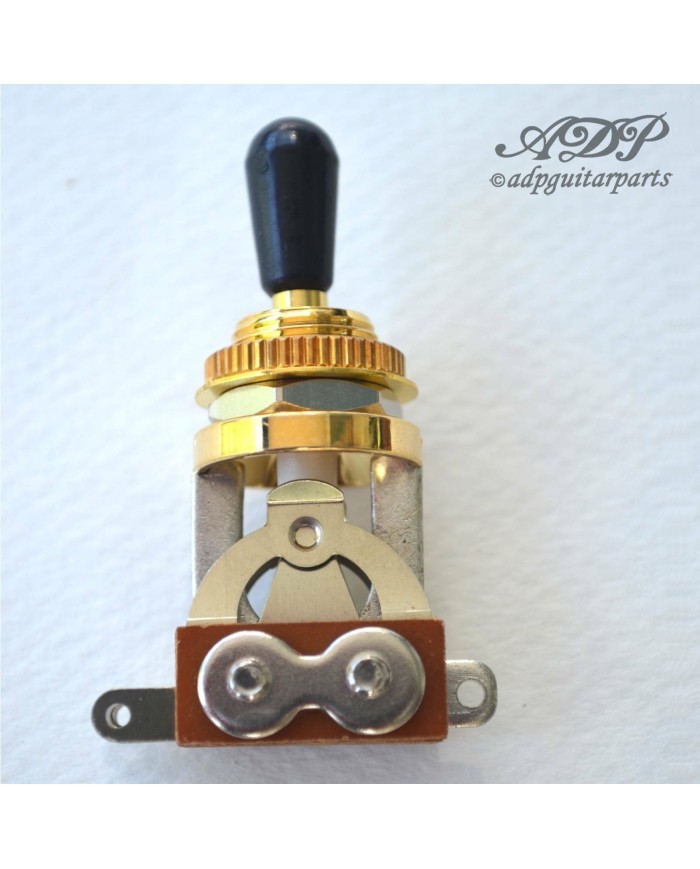 Switchcraft style 3 ways Gold Metric Toggle Switch
