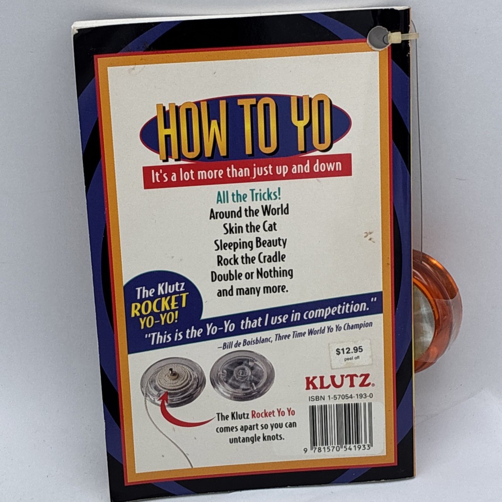Klutz Rocket Yo-Yo & Yo Yo Book Rocket New 90’s