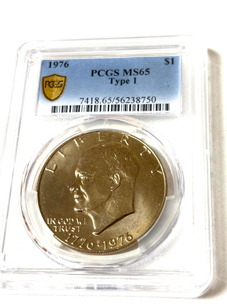 1976 EISENHOWER TYPE 1 DOLLAR  PCGS MS 65