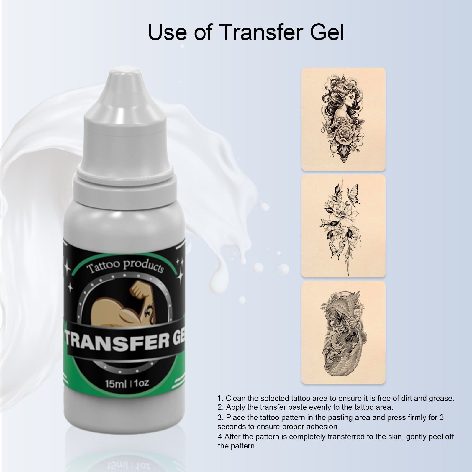 Wireless Tattoo Gun Kit Ninja Tattoo Battery Pen Machine with Needle Paper Ink