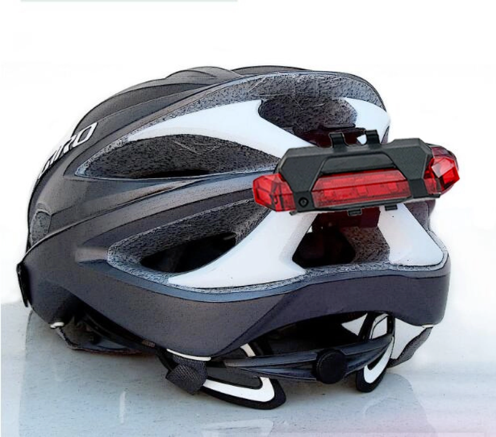 USB Rechargeable Head & Tail Light Set, 4 Modes, LED, Waterproof, Black