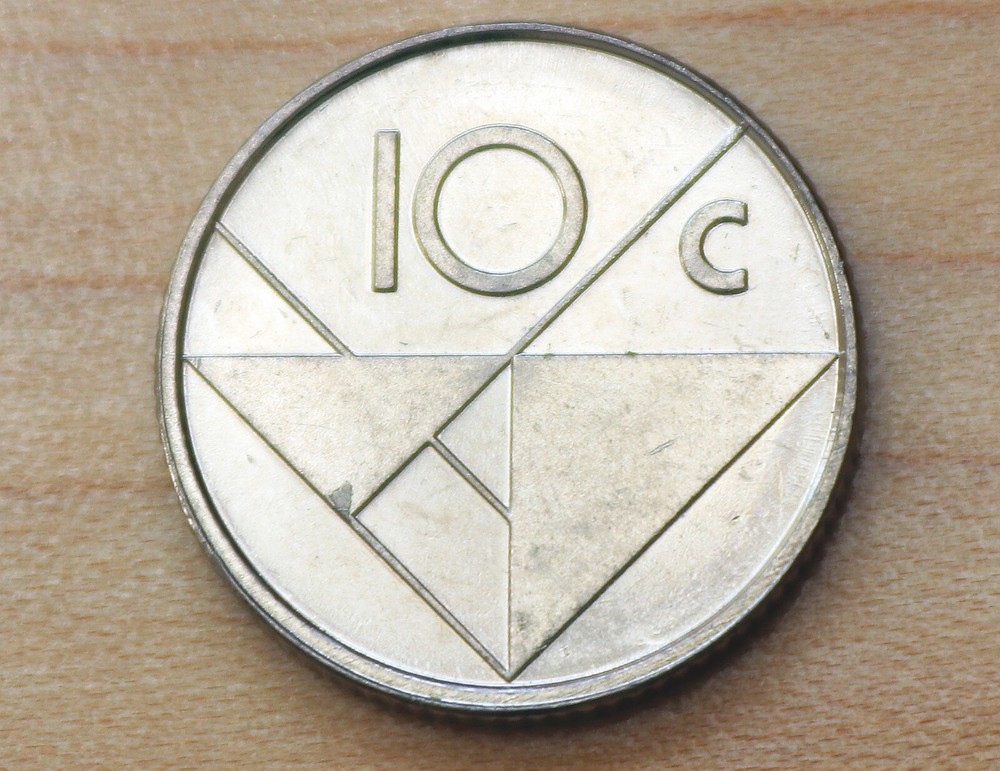 1992 Aruba 10 Cents
