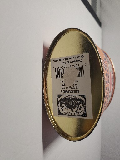 1995 Bristolware Beefsteak Tomato Soup Oval Tin