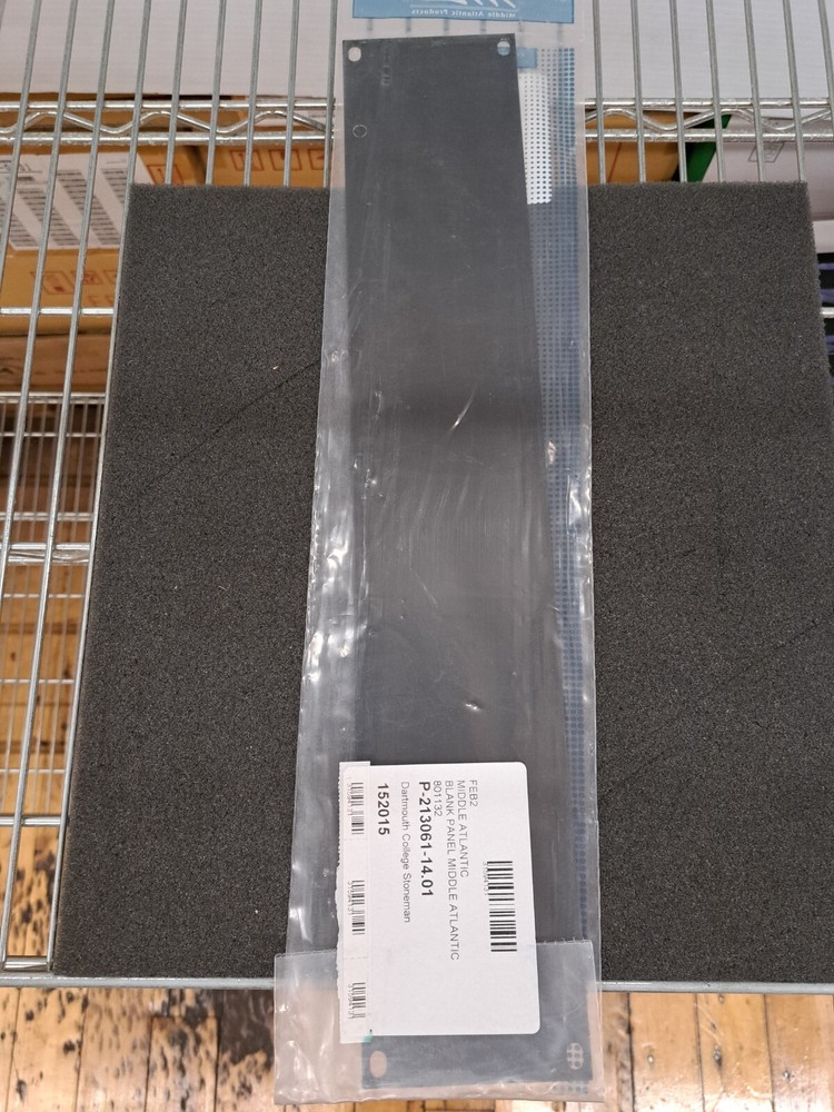 New, Middle Atlantic, FEB2, 2U Flat Blank Panel