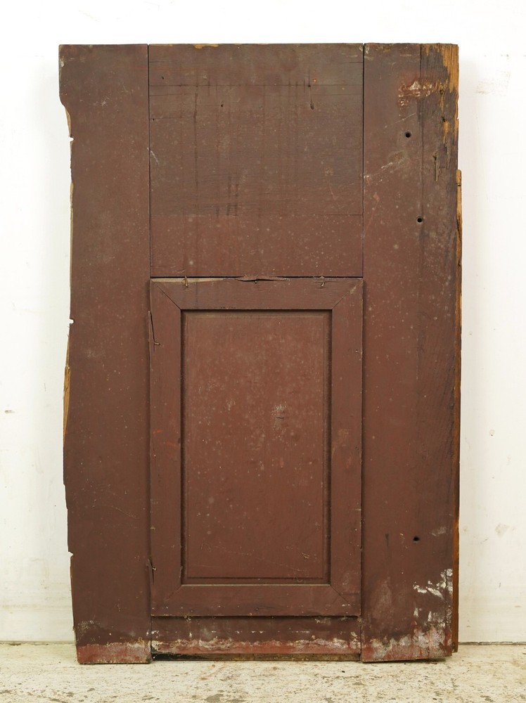 Reclaimed Carved Victorian Black Wood Panel