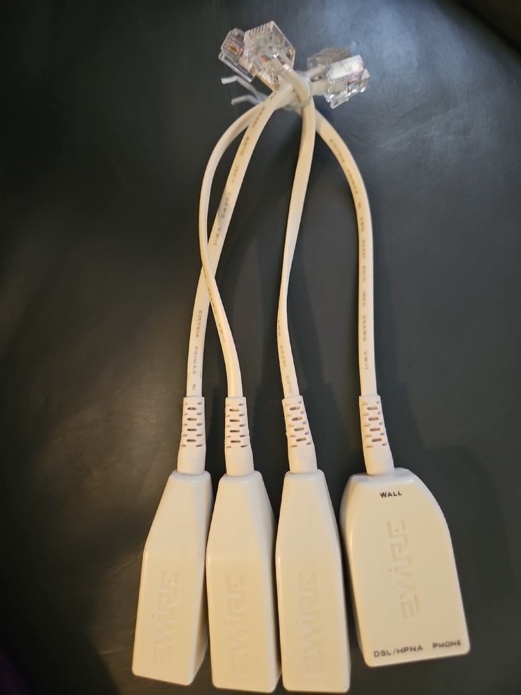 2Wire DSL Filter Kit 4 Pack Inline DSL Phone Filters, Used