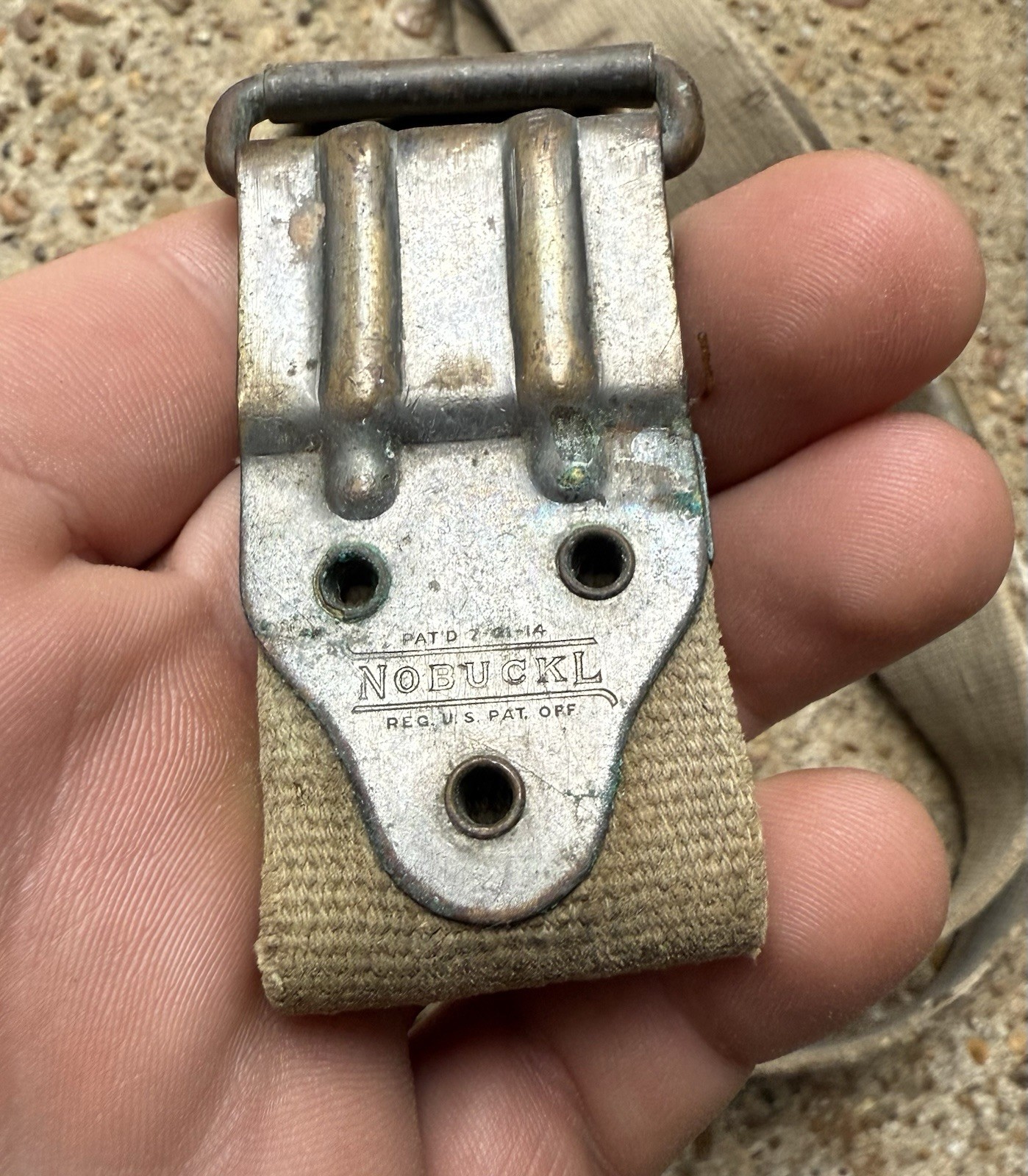 Original WWI US Kerr No Buckl Sling Pat. Date 1914 Early Production M1903 P17