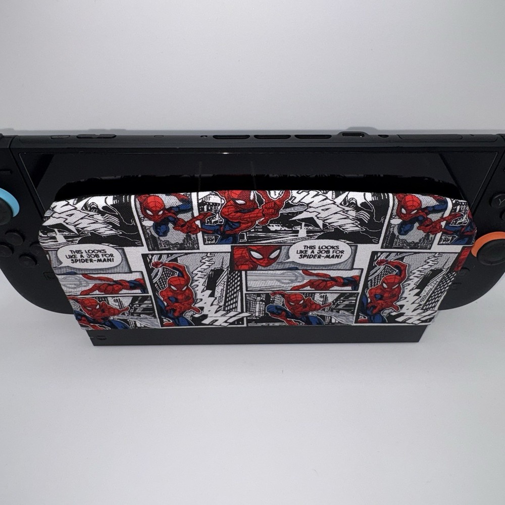 Nintendo Switch 2 Dock Cover Screen Protector Decor Sleeve Spiderman Comic Style