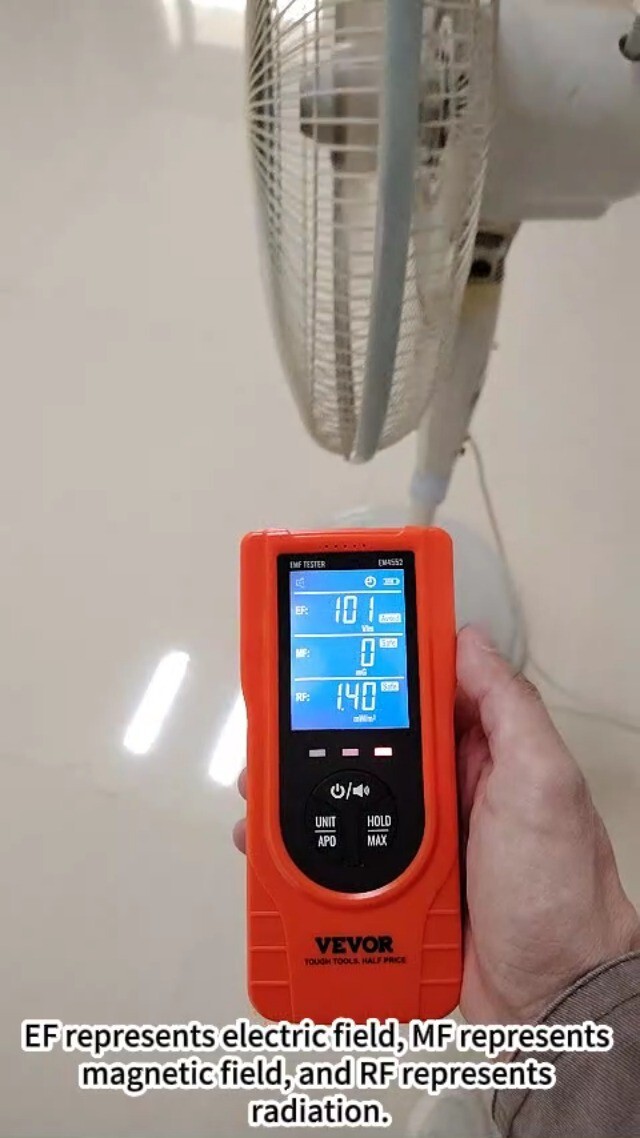EMF Meter Electromagnetic, 3-in-1, Radiation Detector, 5Hz-3.5GHz, Rechargeable