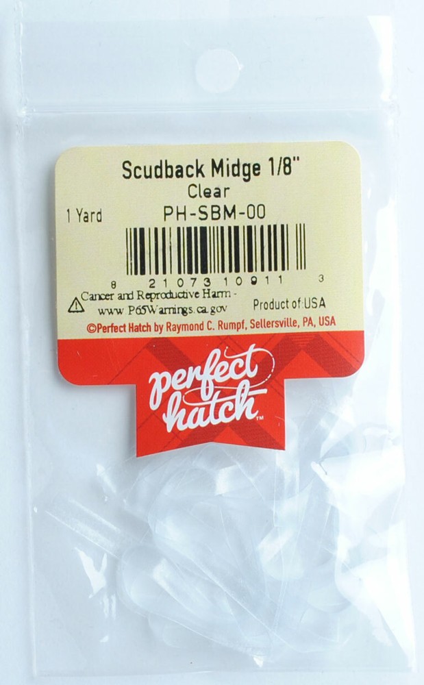 Perfect Hatch Scudback Midge 1/8" for Fly Tying