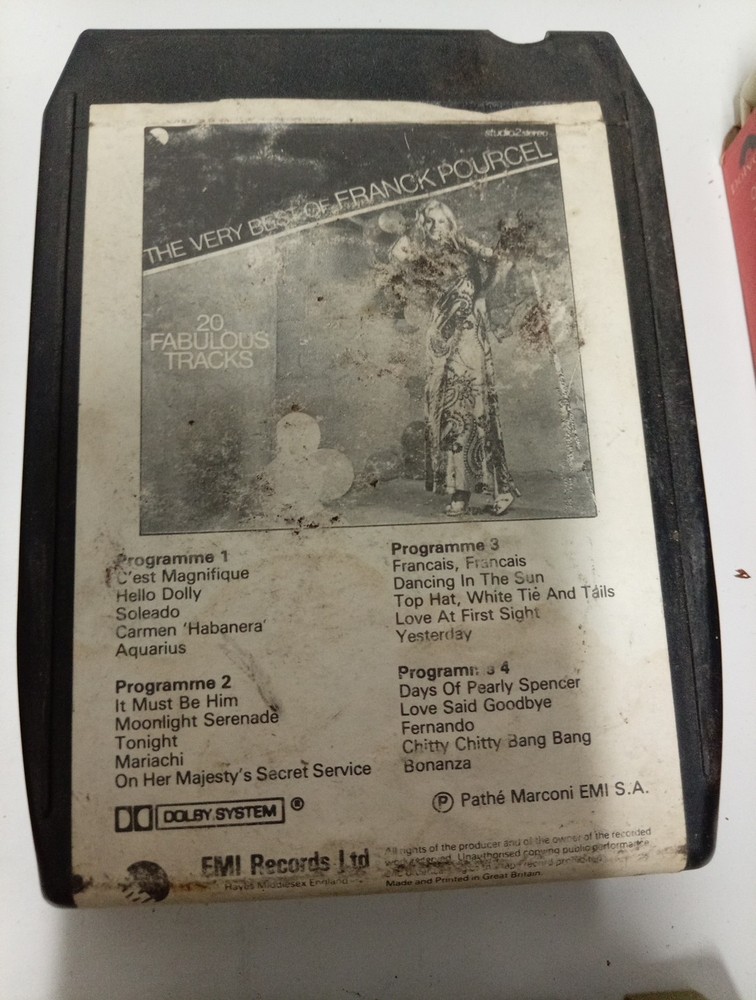 8 track tapes joblot Untested