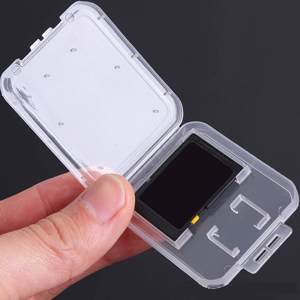 Compact Hard Shell Memory Card Case for SD, SDHC, SDXC & Micro SD - Pack of 10