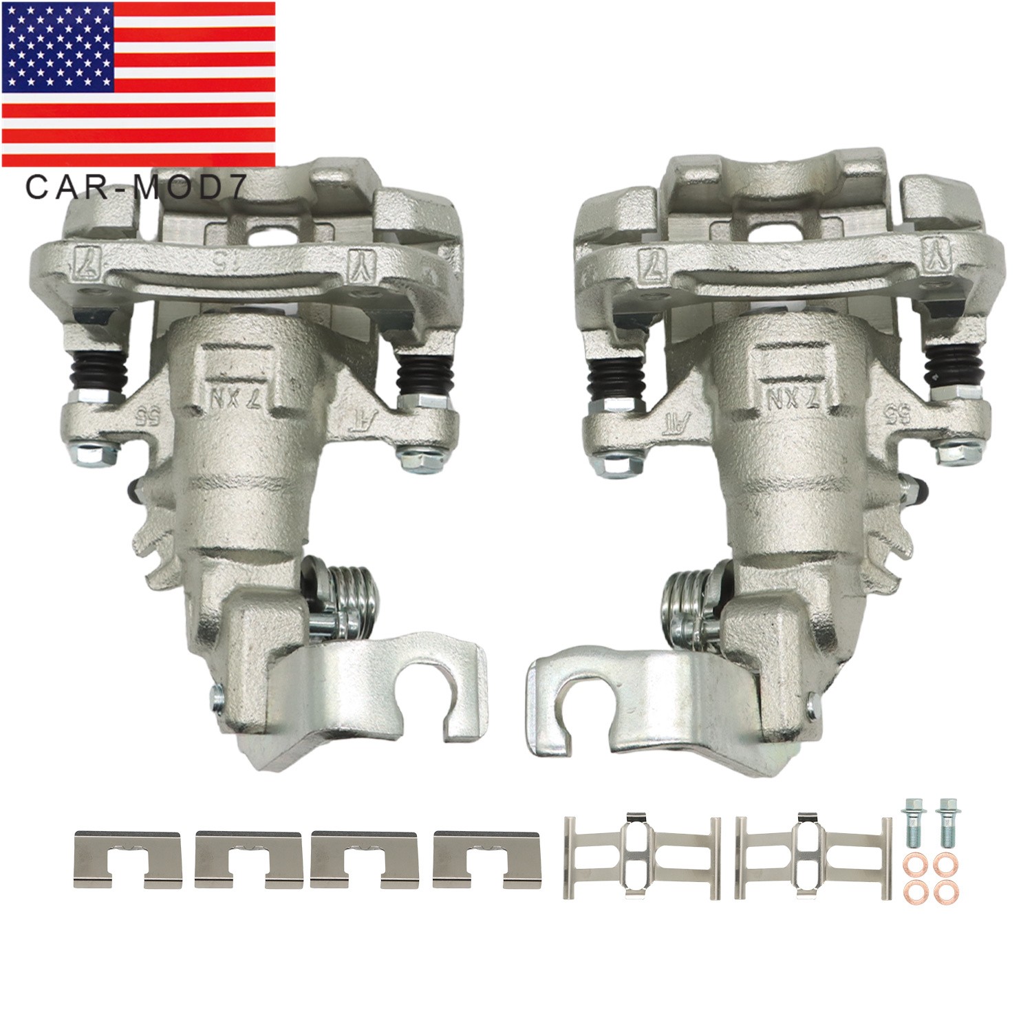 Rear Brake Calipers w/ Bracket For 1998-2007 Honda Accord 2004-2008 Acura TSX