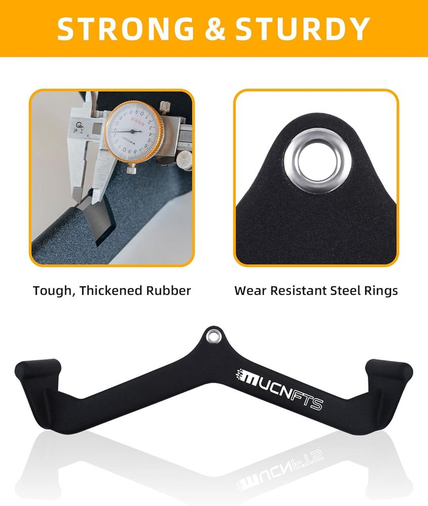 LAT Pulldown Attachments, Thickened Ergonomic Back Tricep Training Handle, LAT P