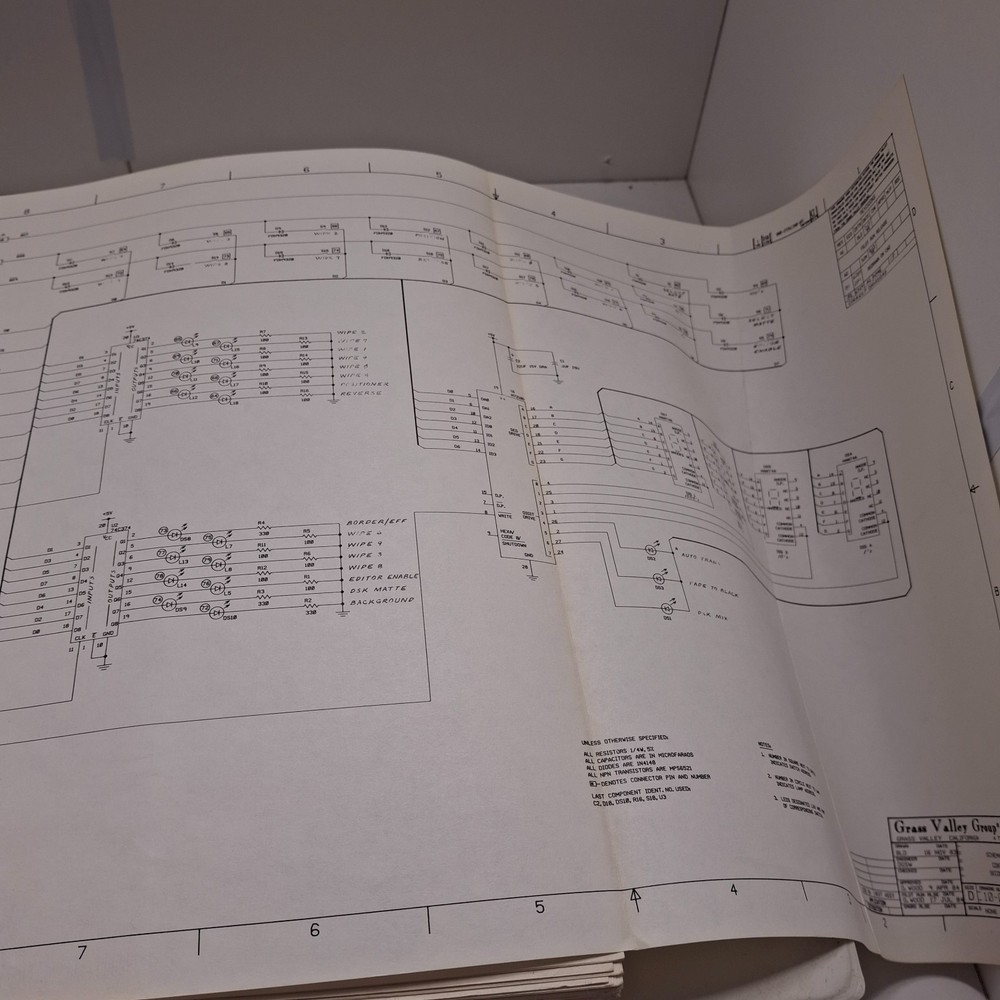 Grass Valley Model 110 Manuals 2‑Volume Set + ABC Notes + Install Planning Guide
