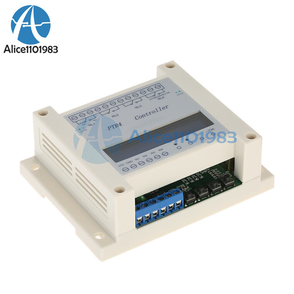 4 Channel Programmable Digital Time Relay Timer Controller Delay Switch Module
