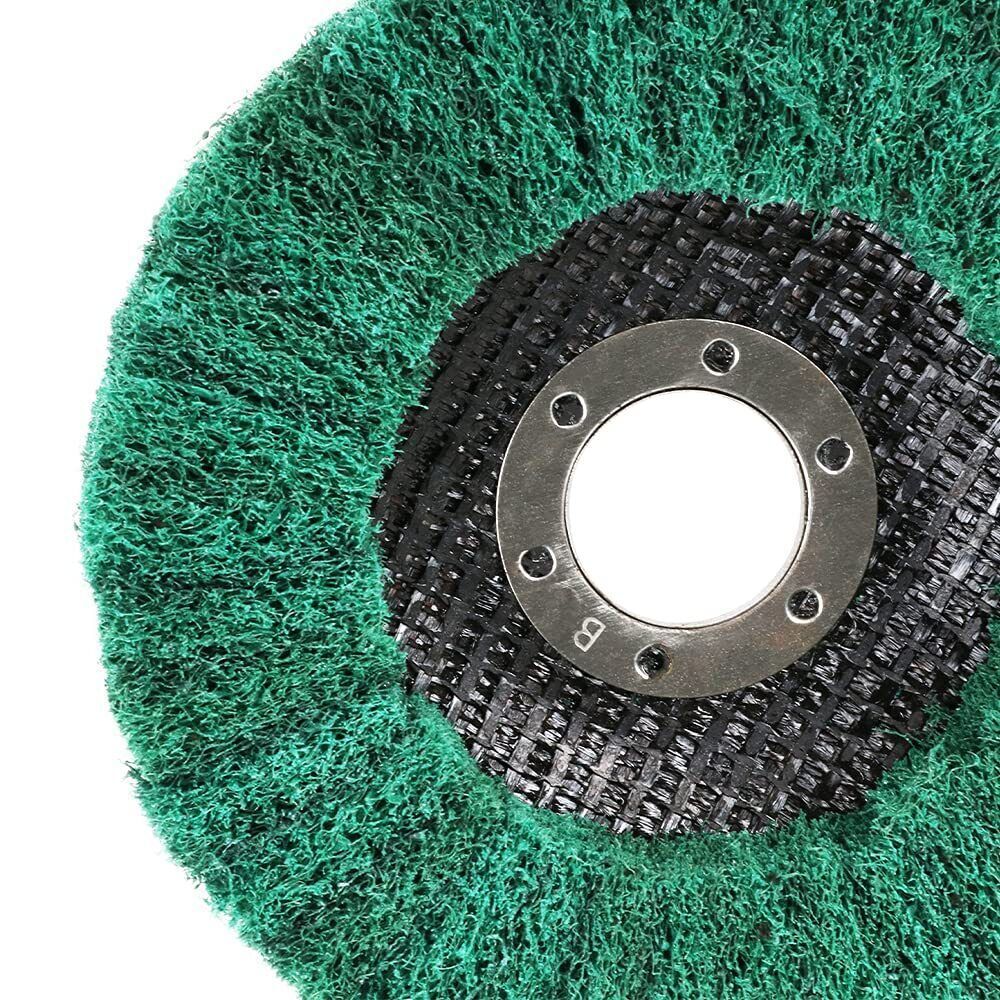 5PCS 4-1/2 x7/8" Metal Cleaning Polishing Wheel Pads Flap Disc for Angle Grinder