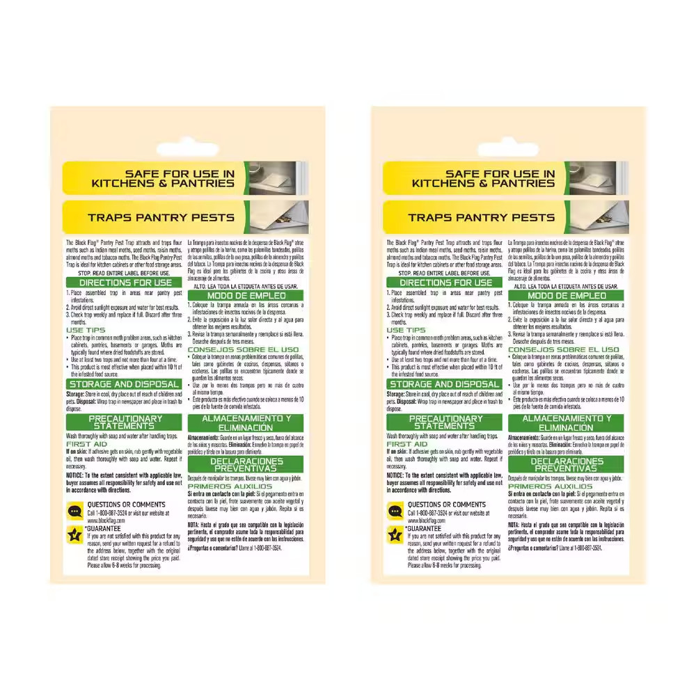 Pantry Pest Moth Glue Traps Multi-Pack (2-Count)