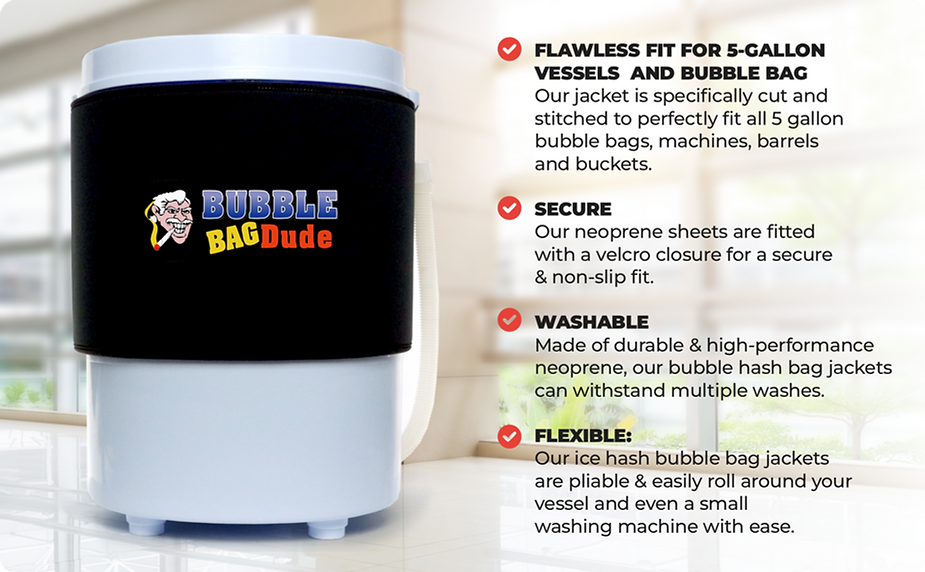 BUBBLEBAGDUDE Thermal Wrap Insulation for 5 Gallon bubble Machine
