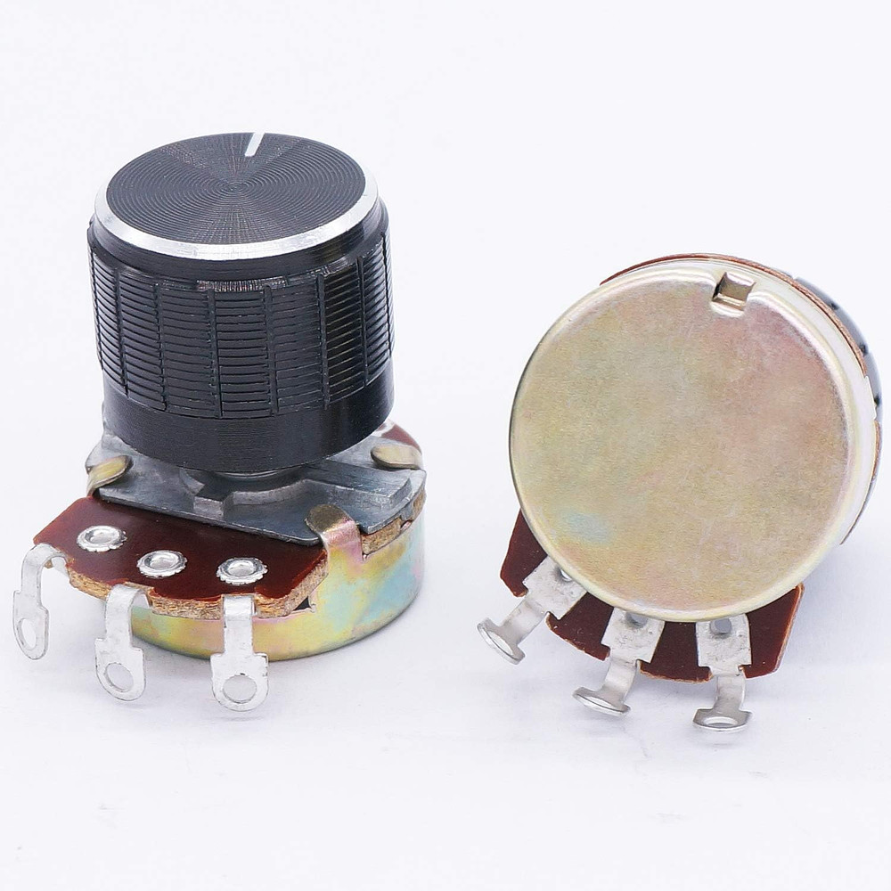 / 3Pcs Wh138 100K Ohm Potentiometer Single Turn Rotary Linear Variable Potentiom
