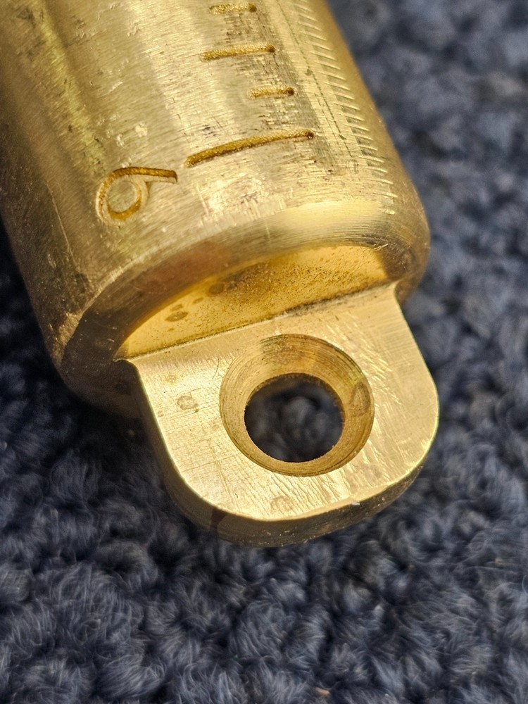 Lufkin 590GM: Solid Brass Plumb Bob/ Tapered Point Tip