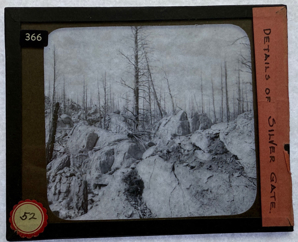 MAGIC LANTERN SLIDE SILVER GATE WYOMING 1900s 366