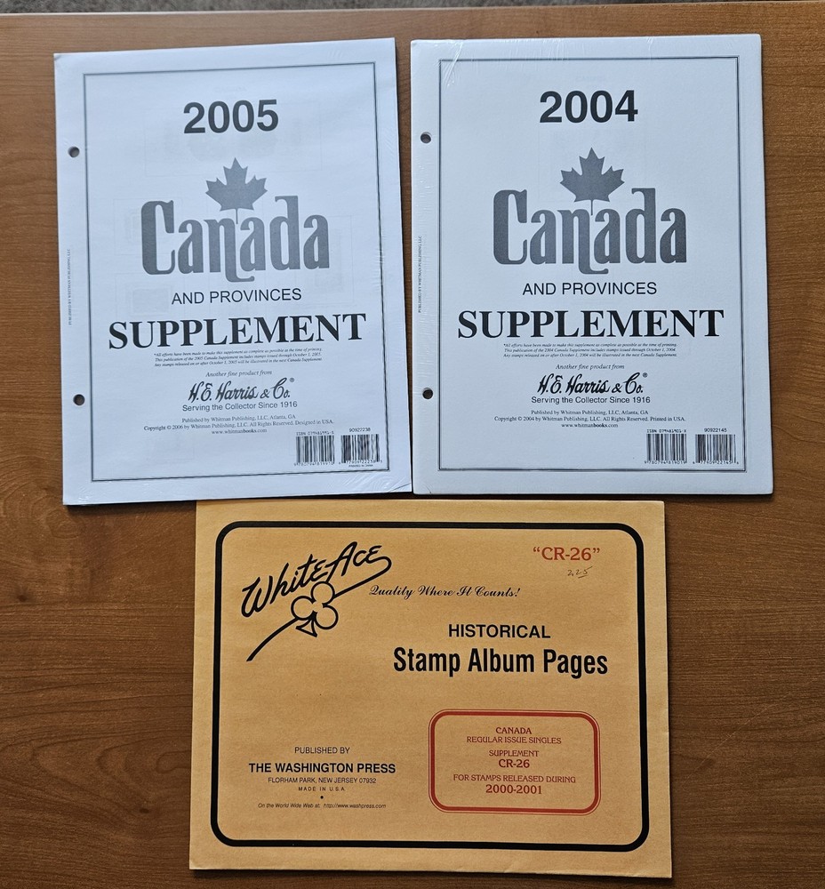 H. E. Harris 2004-05 Canada & Provinces Supplement, and White Ace 2000-01 Canada