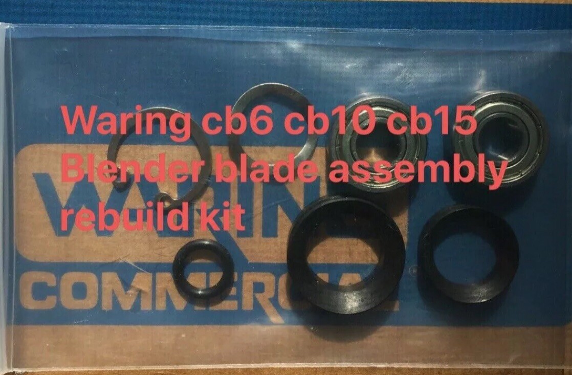 2 pieces Waring bearing 018386+V-seals REBUILD KIT for cb6 cb10 cb15 blender